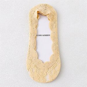 Kant Boot Sokken Vrouwen Onzichtbare Sokken Vrouwen Zomer Dunne Ondiepe Mond Sokken En Najaar Puur Katoen Bodem siliconen