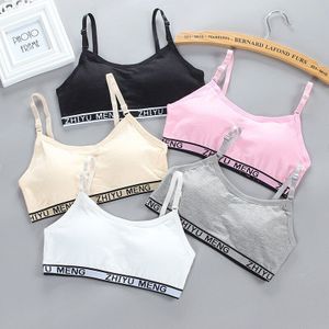 5 Stk/partij Kinderen Beha Jong Tieners Meisje Student Comfortabele Dunne Ondergoed Strap Bras 8-14Y