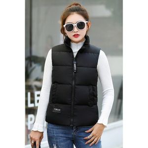 Yagenz Mouwloos Katoenen Vest Vrouwen Tops Korte Jas Mode Herfst En Winter Warme Jas Meisje Student Down Katoen vest
