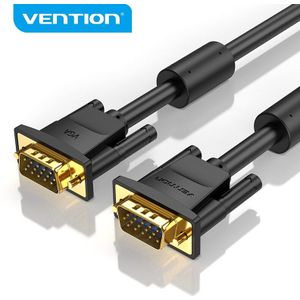 Ventie Vga Kabel Vga Male Naar Male Kabel 15 Pin Gevlochten Afscherming Vga Cord 3 M 5 M 10 M voor Hdtv Pc Laptop Box Projector Kabel Vga