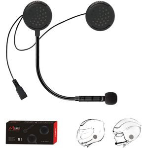 Draadloze Maxto M1 Helm Headset Motorfiets Bluetooth Oortelefoon Rijders Hoofdtelefoon Aangesloten Met 2 Mobiele Telefoons