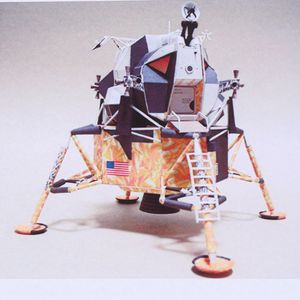 1:48 Schaal Maan Ruimtevaart Apollo 11 Diy Handwerk Paper Model Kit Art Decoratie Persoonlijkheid