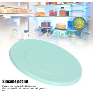 24.5Cm Groene Herbruikbare Siliconen Pot Deksel Snelkookpan Kom Cover Keuken Accessoires Keuken Gebruiksvoorwerp Keuken Kookgerei Onderdelen