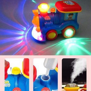 Gaan Stoomtrein Locomotief Voor Kids - Classic Batterij Operated Toy Motor Auto Met Rook, verlichting En Geluid (Realistische Waterdamp