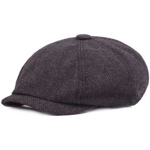 Volwassenen Outdoor Achthoekige Krantenjongenspet Lichtgewicht Verstelbare Cotton Blend Baret Wasbaar Draagbare Schilder Twill Weven Mannen Cap