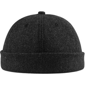 56-60Cm 61-68Cm Opa Vader Winter Warm Wolvilt Baretten Grote Hoofd Man Plus Size beanie Volwassen Grote Maat Krantenverkoper Caps