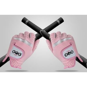 Dames Golf Handschoenen Roze Doek Ultra-Slanke Professionele Golf Handschoen