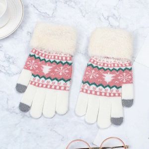 Kerst Winter Mode Handschoenen Vrouwen Mannen Touch Screen Precisie Handsker Extra Warme Fleece Handschoenen Outdoor Sport Mooie Cadeaus