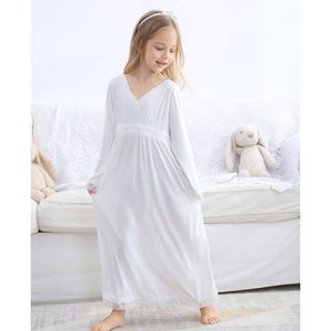 Lente Herfst Meisjes Kleding Midden En Grote Basisschool Groei Mouw Lange Katoenen Prinses Nachthemd Thuis Kinderen Kleding
