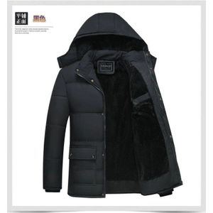 Mannen Parka Katoen Gewatteerde Winterjas Jas Heren Warme Jassen Mannelijke Effen Kleur Hooded Zipper Dikke Jassen Parka