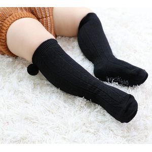 Hylidge Katoen Baby Baby Lange Sokken Leuke Pompom Kinderen Kids Knie Sokken Anti-Slip Peuter Vloer Sokken Meisje Jongen Sokken