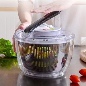 Handleiding Salade Wasmachine Spinner Afdruiprek Sla Veg Kruiden Groente Voedsel Drogen Huishoudelijke Afdruiprek Multifunctionele Fruit Dehydrator