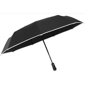 Auto Open Close Draagbare Reizen Winddicht Folding Led Paraplu Met Reflecterende Strip Grote Paraplu Outdoor Parapluie