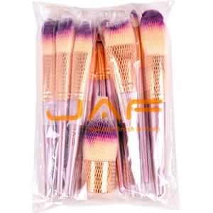 Jaf 26Pcs Gouden Make-Up Borstel Set Met Rits Case Reizen Cosmetische Tas Make Up Kwasten Professionele Studio Synthetische borstel