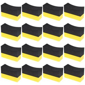 16 Stuks Tire Contour Dressing Applicator Pads Crescent Band Polijsten Spons Wax Buffing Pads Voor Auto Familie Schoonmaak