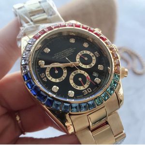 Luxe Mannen Business Machine Ring Diamanten Horloge Mannen Top Horloge Chronograaf Rlx Aaa Montre Homme