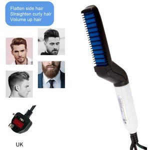 Mannen Baard Stijltang Borstel Haar Stijltang Kam Elektrische Baard Rechttrekken Kam Stijltang Haar Styler Voor Mannen