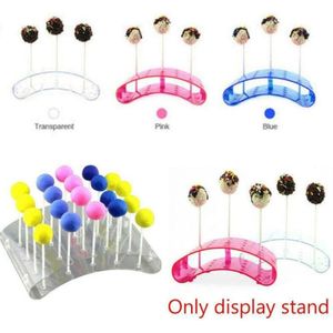 20 Gaten Cake Pop Lollipop Stands Display Houder Bases Plank U-vormige Display Keuken Gadgets