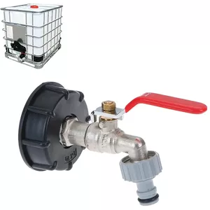 IBC Watertank Adapter – S100 X 8 Naar S60 X 6 Grof Schroefdraad – Kunststof Connector Voor 1000L IBC Vaten – Voor Irrigatie En Badkamerleidingen