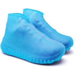 1 Paar Outdoor Siliconen Fietsen Anti Slip Schoen Cover Herbruikbare Regen Waterdichte Dikke Overschoenen Mannen Vrouwen Reizen Laarzen Protector