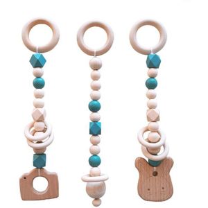 3 Stks/set Nordic Hout Kraal Hangers Kinderkamer Decoratie Kinderwagen Decor