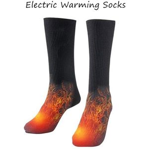 1 Paar Elektrische Opwarming Sokken Mannen Sport Ski Sokken Voet Warm Katoenen Sokken Voor Verbeteren Bloedsomloop En Verminderen pijn