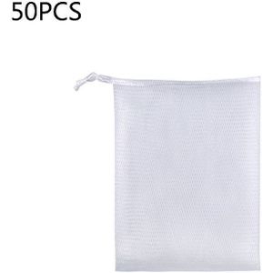 50Pcs Dubbele Laag Exfoliating Mesh Zeep Saver Pouch Bubble Schuim Netto Handgemaakte Zeep Netje Lichaam Facial Cleaning Tool herbruikbare
