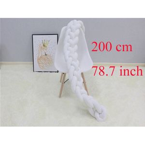 1 M/2 M/3 M 4 Strengen Handleiding Nordic Knoop Crib Side Bumper Voor Pasgeboren Veiligheid Zuigeling bed Hek Baby Room Decor Bed Set Cot Protector