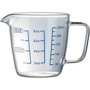 Hittebestendig Glas Maatbeker Met Schaal Kinderen Melk Cup Hoge Borosilicaatglas Cups Meten Glas Kannen