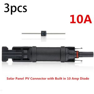 3 * Connector Met Diode Pv Diode Pv Connector IP68 Waterdicht Met 15A 10A Diodes Thuis Elektra Veilig