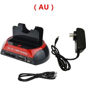 HDD Docking Station USB 2.0 Hard Drive Card Reader Hub 2.5 3.5 SATA IDE Dock Adapter