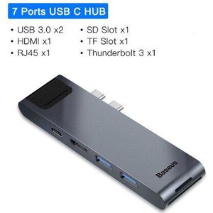 Baseus Thunderbolt 3 Dock Usb Type C Naar Hdmi Hub Adapter Voor Macbook Samsung Dex Galaxy S10/S9 USB-C converter Thunderbolt Hdmi