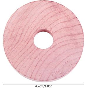 12Pcs Cederhout Blok Ronde Ring Garderobe Natuurlijke Muggenspray Motbestendig N1HA