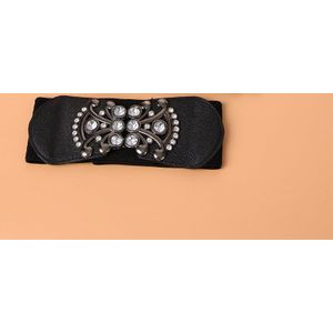 Mode Slanke Corset Riem Wilde Mode Ingelegd Steentjes, Veelzijdige Stretch, Elastische Rok, Gordel, elastische Riem Corset Riem