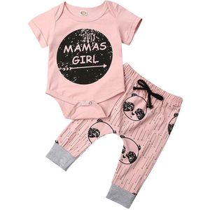 Baby Zomer Kleding Baby Baby Meisje Jongen Kleding Broer En Zus Bijpassende Romper + Camouflage Broek Cartoon Outfits Sets