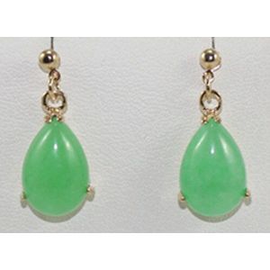 Brinco brincos Oorbellen Vrouwen natuurlijke leuke groene gem oorbellen mode-sieraden voor vrouwen sieraden