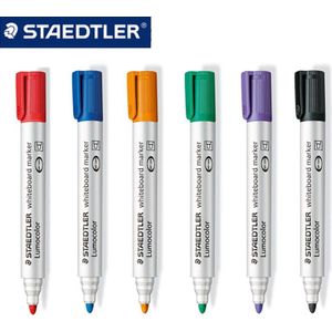 4 Stks/partij Staedtler 351 2 Mm Anti-Droge Whiteboard Marker Witte Te Vegen Kantoor &amp; School Supplies