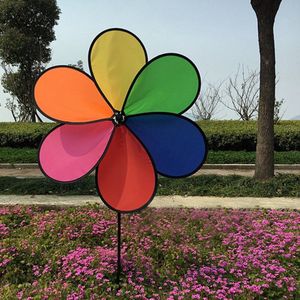 Hbb Kleurrijke Regenboog Dazy Bloem Spinner Wind Windmolen Mooie Tuin Yard Outdoor Decoratie