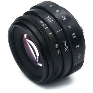 Mini 35Mm F1.6 APS-C Televisie Tv Lens/Cctv Lens Voor 16Mm C Mount Camera