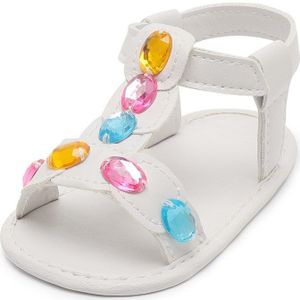 Baby meisje sandaal zomer bebe meisje schoenen mocassins 0-18 maanden Schattige Anti-slip Haak Loop PU leer zachte zool voor baby's leuke