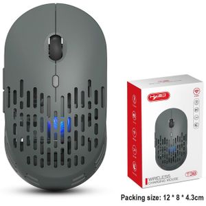 T30 Oplaadbare Draadloze Muis Verstelbare Kleurrijke Lichtgevende Muis Spel 7D Muis Kan Uitschakelen Licht 3600Dpi