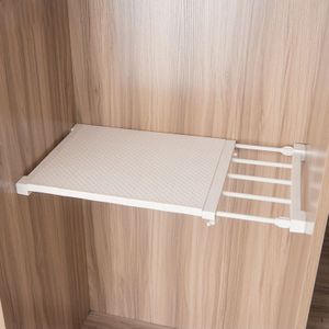 Intrekbare Closet Organizer Plank Verstelbare Keuken Opbergkast Houder Kast Rack Kledingkast Organizer Badkamer Plank