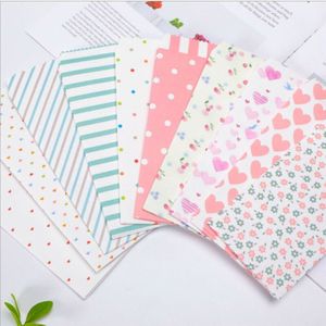 10 Stks/partij Romantische Cartoon Patroon Envelop Kind Briefpapier Diy Scrapbooking Blauwe Strepen 19.5*9Cm