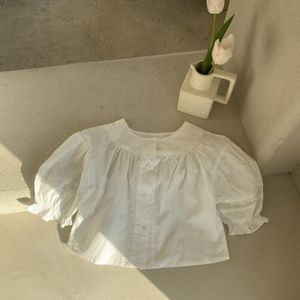 Milancel 2022 Spring Kids Kleding Katoen Lange Mouw Meisjes Blouse Koreaanse Casual Meisjes Shirts Kinderen Blouses