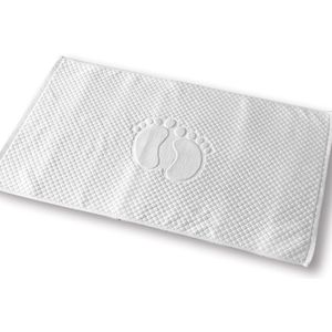 100% Katoen Effen Badkamer Anti-Slip Mat Hotel Douche Mat Rechthoek Eenvoudige Water Adsorptie Deur Mat/Tapijt Wc tapijt