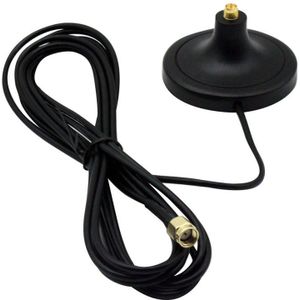Wifi Antenne Extension Pure Koper RP-SMA Man-vrouw Antenne Met 3Meter Kabel Magnetische Base Voor Router Draadloze Netwerk auto