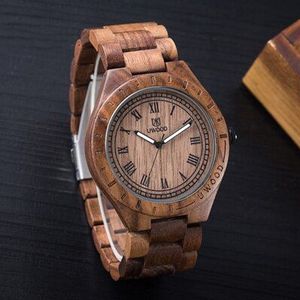 Uwood Eco Vriendelijke Sandal Wood Horloge Japan Quartz Waterdicht Houten Horloges Voor Mannen Mode