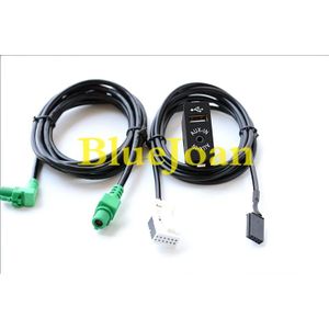 Brand GPS Navigatie kabel USB AUX in Plug Socket Harness Adapter voor BMW E39 E46 E38 E53 X6 X5 x4 X3 Z4 E70 Auto radio