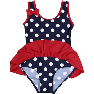 Kids Baby Meisjes Een Stuk Badpakken Mouwloze Stippen Ruches Badpak Kinderen Surfen Zwemmen Beach Wear Badmode