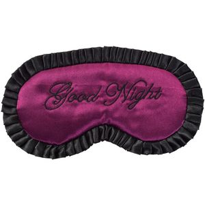 1 Pcs Eenvoudige Comfortabele Imitatie Zijde Satijn Woord Elegante Slaapmasker Eye Cover Verwijder Donkere Kringen Verlichten Vermoeidheid